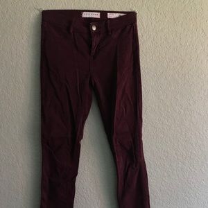 Maroon pants/jeans